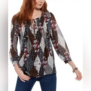 Tommy Hilfiger Multicolor Patchwork Blouse